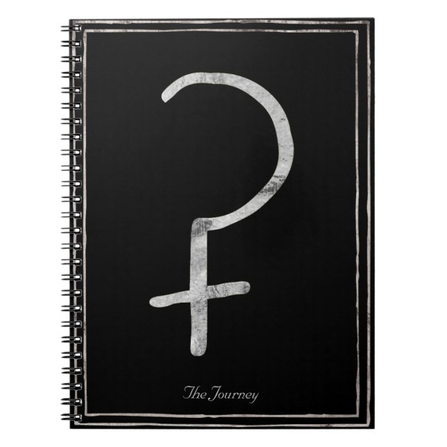 Ceres hammered silber stilisierte Sonnensystem Notizblock (Vorderseite)