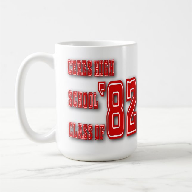 Ceres High School '82 - 15 oz. Tasse (Links)