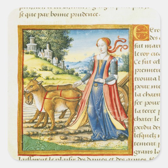 Ceres Quadratischer Aufkleber (Vorderseite)