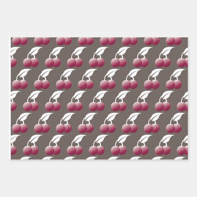 Cerezas Geschenkpapier Set (Vorderseite)