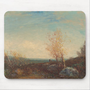 Cerf Dans La Forêt De Fontainebleau Félix Ziem Mousepad
