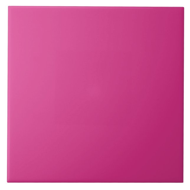 Cerise Bright Fuchsia Pink Fliesen (Vorderseite)