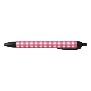 Cerise Gingham Kugelschreiber