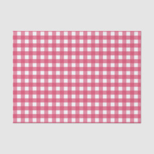 Cerise Gingham Seidenpapier
