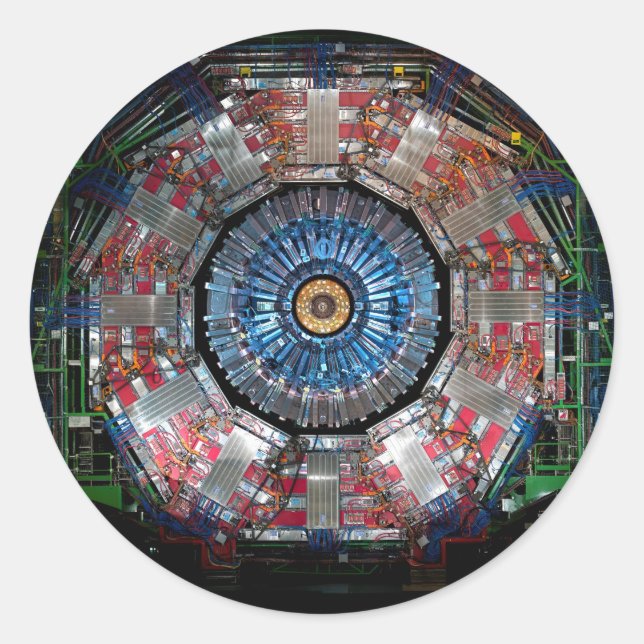 CERN Shiva LHC Runder Aufkleber (Vorderseite)