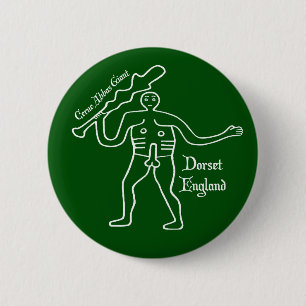 Cerne Abbas Riant Abzeichen Button