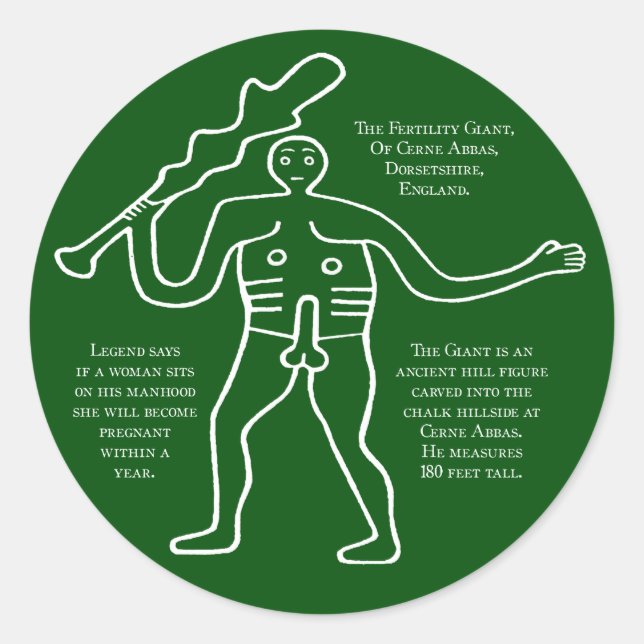 Cerne Giant Runder Aufkleber (Vorderseite)