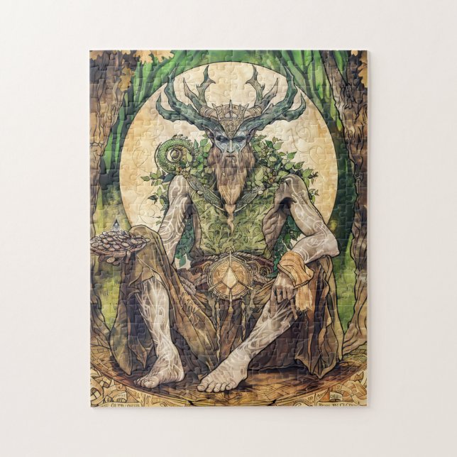 Cernunnos Celtic Horned God of Nature Puzzle (Vertikal)