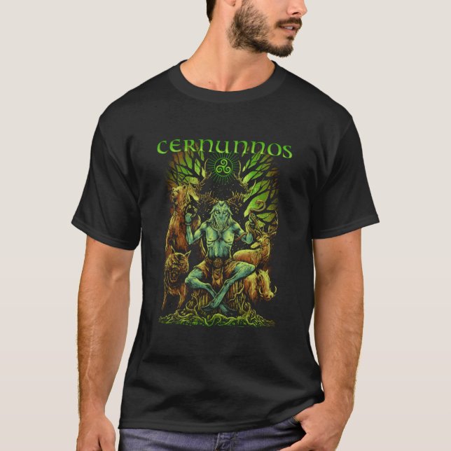 Cernunnos Celtic Mythology Pagan Irish God T-Shirt (Vorderseite)
