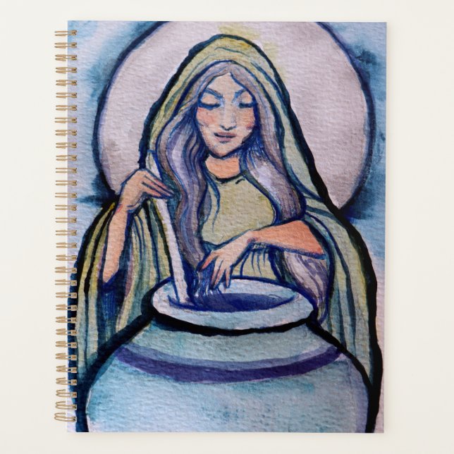 Cerridwen Crone Hexe Planer (Vorderseite)