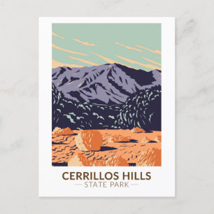 Cerrillos Hills State Park New Mexico Vintage auf Postkarte