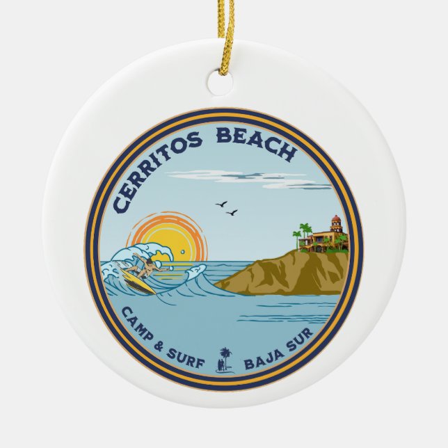Cerritos Beach Baja California Sur Mexiko Keramik Ornament (Vorne)