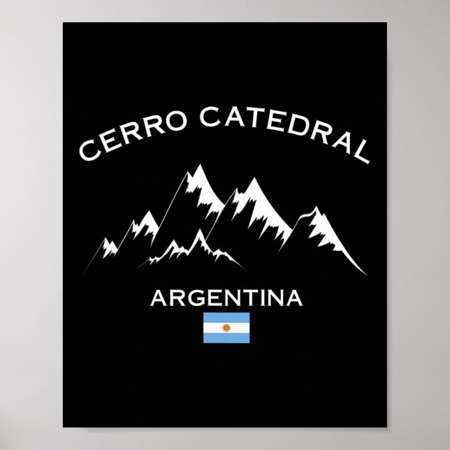 Cerro Catedral Argentinien Skiort Andes Berg Poster (Vorne)