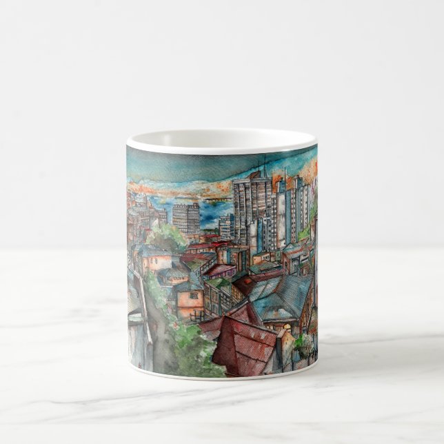 Cerro Concepción de noche  Kaffeetasse (Mittel)