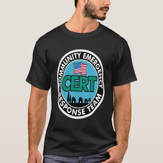 Cert Response Team White Back Print T-Shirt (Vorderseite)