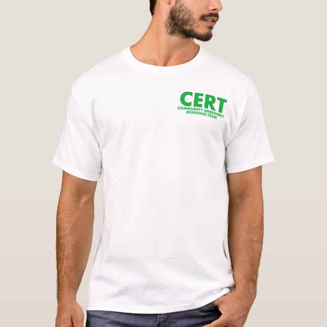 CERT T-Shirt-fertigen besonders an T-Shirt (Vorderseite)