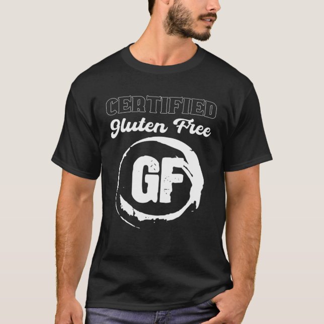 Certfied Gluten Free Vegetarian T-Shirt (Vorderseite)
