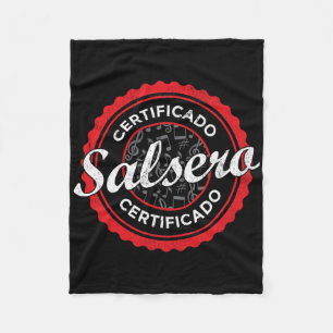 Certificado Salsero Funny Salsa Tanzen Fleecedecke