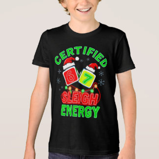 Certified 6‑7 Sleigh Energy gen alpha meme Tri-Blend Shirt