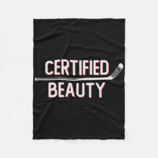 Certified Beauty Funny Ice Hockey Slang Wheel Snip Fleecedecke