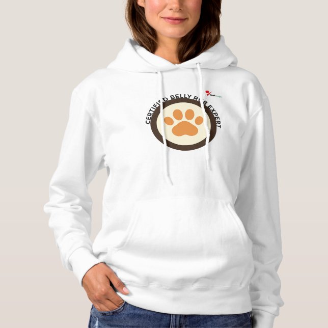Certified Belly Rub Expert – Funny Dog Lover Hoodie (Vorderseite)