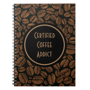 Certified Coffee Addication Notebook Notizblock