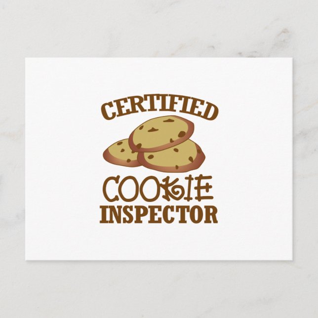 Certified Cookie Inspector Postkarte (Vorderseite)