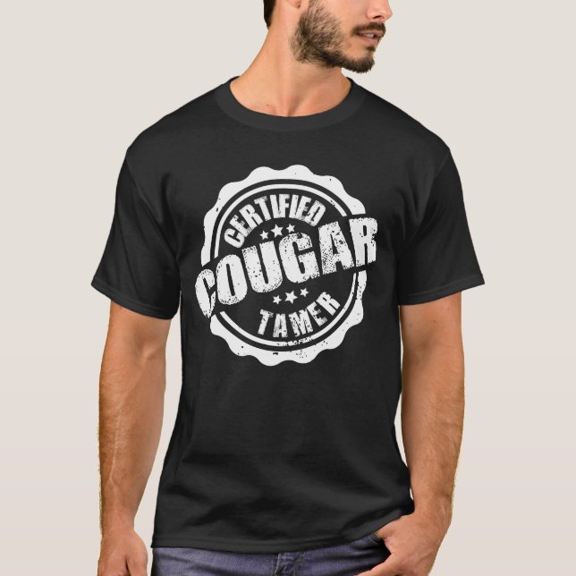 Certified Cougar Tamer Funny Men's Cougar Tamer T-Shirt (Vorderseite)