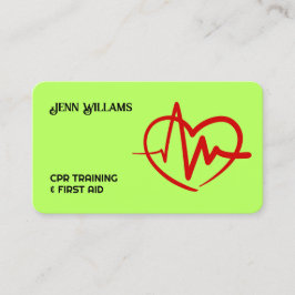 Certified CPR Instructor Custom QR Visitenkarte