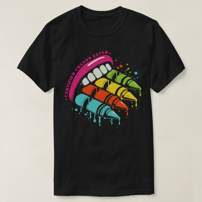 Certified Crayon Eater T-Shirt (Design vorne)