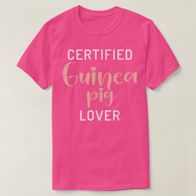 Certified Cute Guinea Pig Lover 408  T-Shirt (Design vorne)