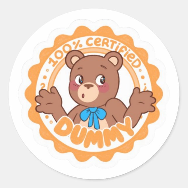 Certified Dummy Sticker (Vorderseite)