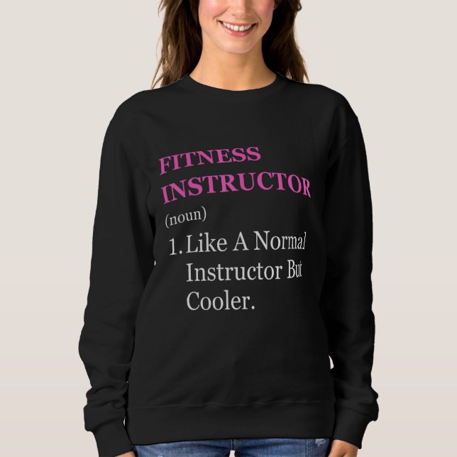 Certified fitness instructor appreciation dance gy sweatshirt (Vorderseite)