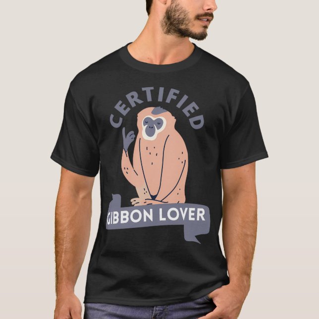 Certified Gibbon Lover T-Shirt (Vorderseite)