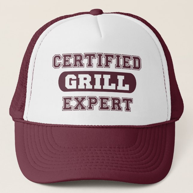 "Certified Grill Expert" für Männer Truckerkappe (Vorderseite)