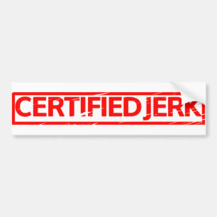 Certified Jerk Briefmarke Autoaufkleber