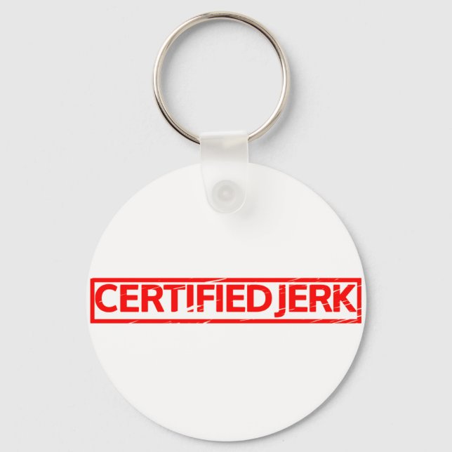 Certified Jerk Briefmarke Schlüsselanhänger (Vorderseite)