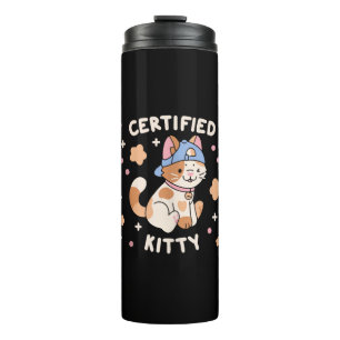 Certified Kitty Cat Lover Thermosbecher