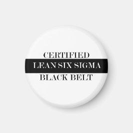 Certified Lean Black Belt Magnet