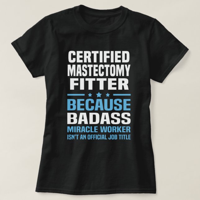 Certified Mastectomy Fitter T-Shirt (Design vorne)