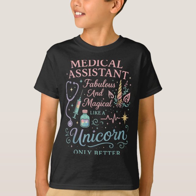 Certified Medical Istant Unicorn Cma Medical Istan T-Shirt (Vorderseite)