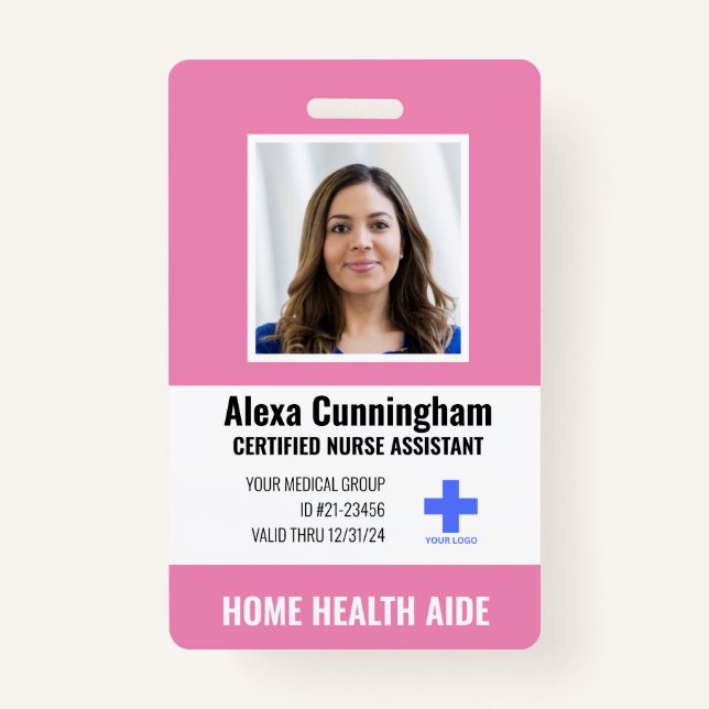 Certified Nurse Aide Foto ID Abzeichen Ausweis (Vorderseite)