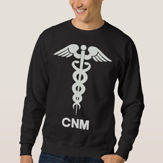 Certified Nurse Midwife CNM Caduceus Medical Symbo Sweatshirt (Vorderseite)