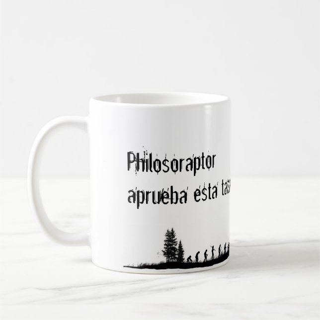 Certified Philosoraptor Taza Kaffeetasse (Links)