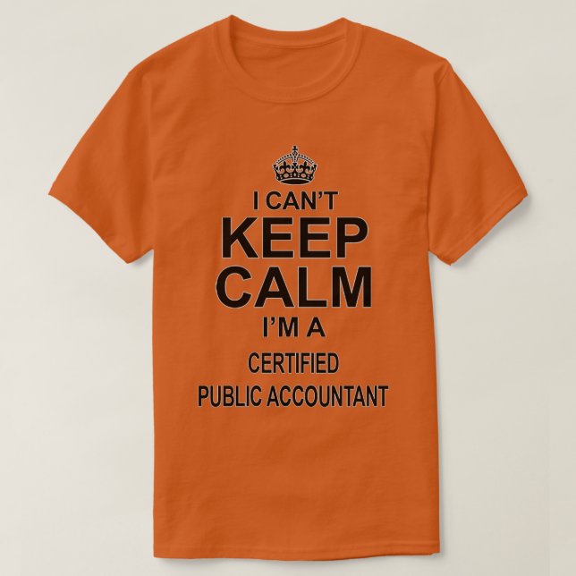 Certified Public Accountant Birthday Christmas Gif T-Shirt (Design vorne)