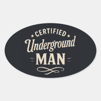 Certified Untergrund Man Fyodor Dostoevsky Tasse Ovaler Aufkleber