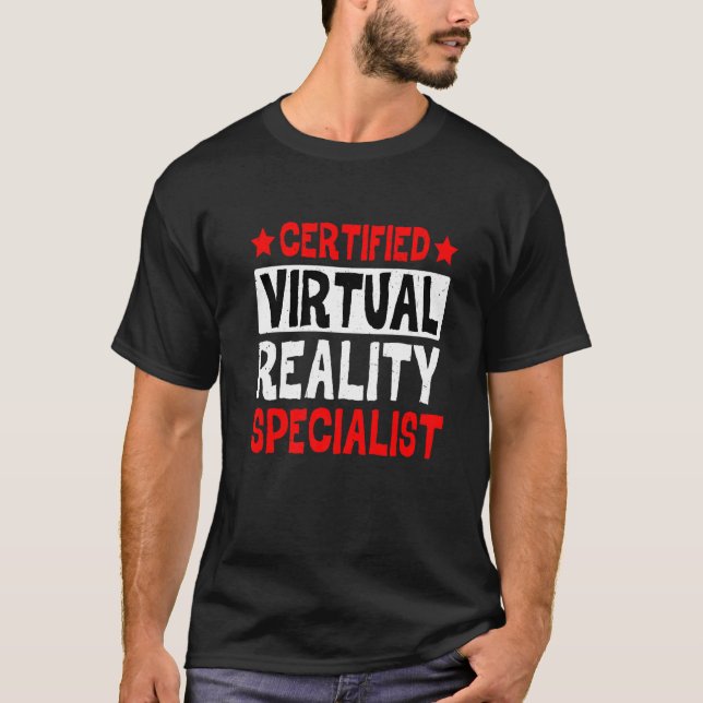 Certified Virtual Reality Specialist T-Shirt (Vorderseite)