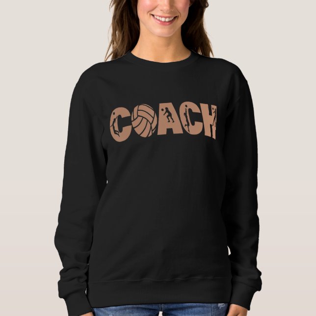 Certified Volleyball Coach Let s Do This Girls Squ Sweatshirt (Vorderseite)