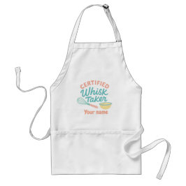 Certified Whisk Taker – Personalized Kitchen Apron Schürze