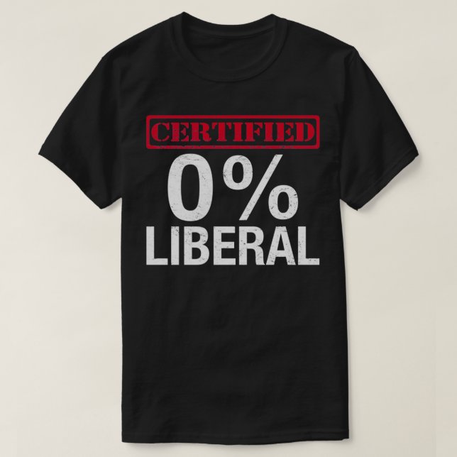 Certified Zero Percent Liberal, 0 Liberal Pullover (Design vorne)